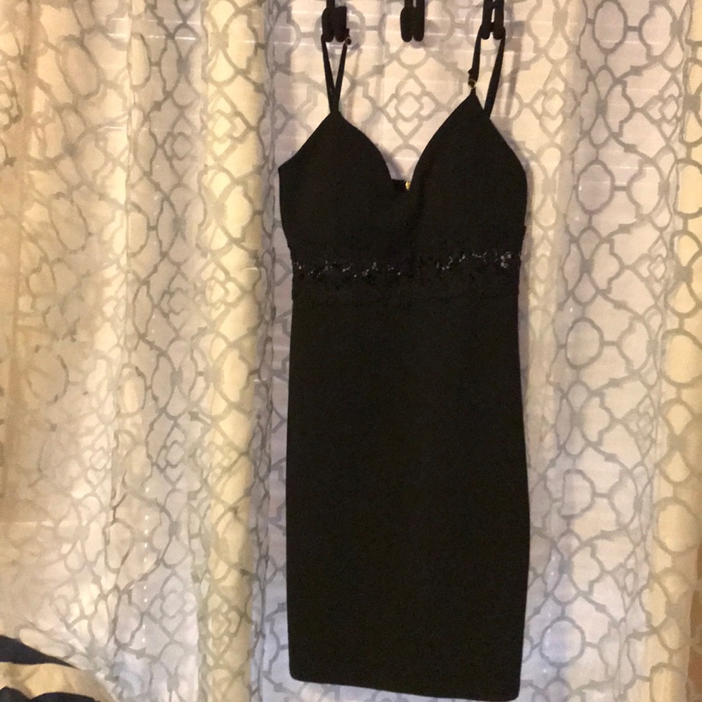 Black short dress